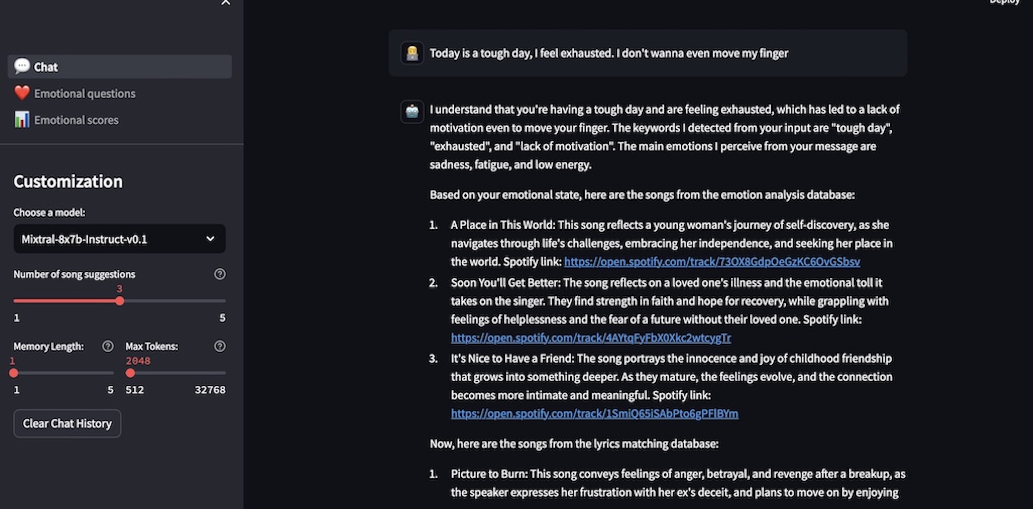 Music Recommendation Chatbot